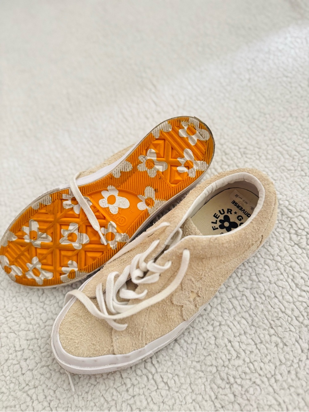 Converse golf Le fleur Casual Suede Lace-Up Sneakers - Cream